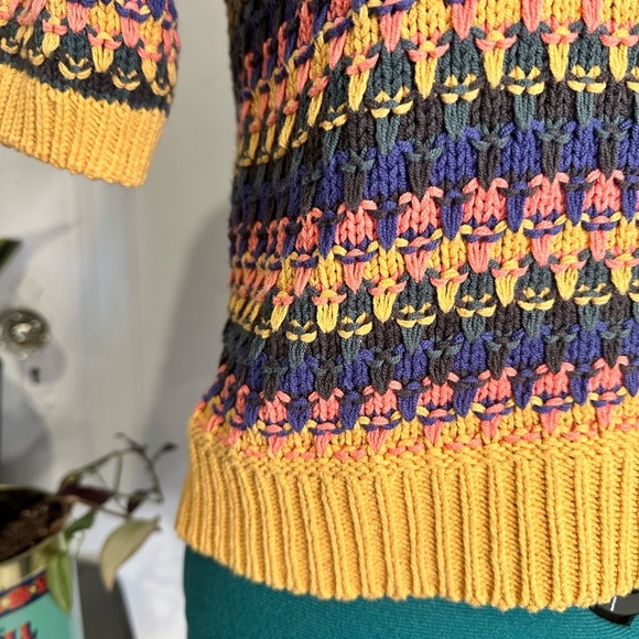 Multicolored striped sweater universal thread women’s XS - Picture 2 of 9